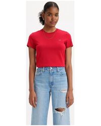 Levi's - T-shirt 39185 0303 - PERFECT TEE-CRIPT RED - Lyst