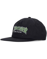 Thrasher - Casquette Cappellino Visiera Piatta Uomo Brick Cap Black/white - Lyst