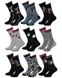 Disney - Chaussettes MICKEY Pack 9 Paires MICK24 - Lyst