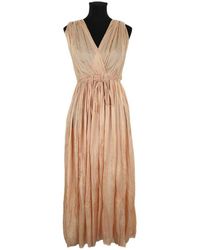 Mes Demoiselles - Robe Robe en coton rose - Lyst