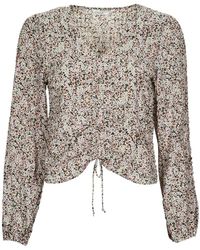 ONLY - Camicetta Onlheidi L/S Ruching Top - Lyst
