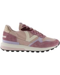 Victoria - Baskets Baskets nylon et dain Luna - Lyst