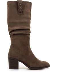MTNG - Bottes À Talon 56250 Sofinu_Taupe - Lyst