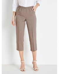 Daxon - Pantalon by - Pantacourt élastiqué entrejambe 60cm - Lyst
