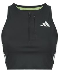 adidas - Sport Bh Adizero Running Gel Pocket Crop Long-Sleeve Top - Lyst