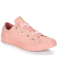 pale pink big eyelets glitter ox trainers