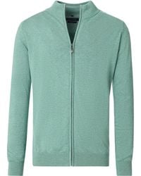 CASA MODA - Sweatshirts Cardigan Zippé Vert Clair - Lyst