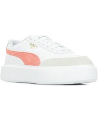 PUMA Denim Witte Lage Sneakers Oslo Maja Metal Wn's in het Wit - Lyst