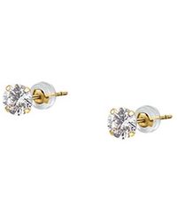 Cleor - Bijoux Boucles d'oreilles en or 375/1000 et zircon - Lyst