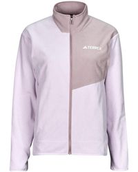 adidas - Fleece Jack Multi Full-Zip Fleece Jacket - Lyst