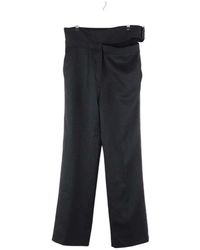 Vanessa Bruno - Pantalon Pantalon droit en laine noir - Lyst