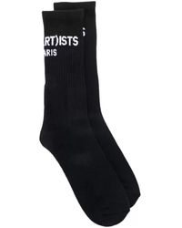 LES (ART)ISTS - Les (art)ists Chaussettes chaussettes d'éponge noires - Lyst