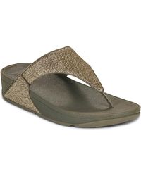 Fitflop - Keilabsatzsandalen Lulu Shimmerglitz Toe-Post - Lyst