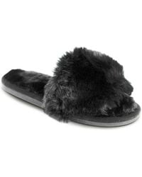 Kebello - Chaussons Chaussons Claquettes F Noir - Lyst