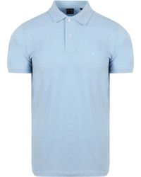 Suitable - T-shirt Polo Mang Bleu Clair - Lyst