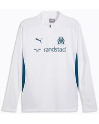 PUMA - Sweat-shirt Om trg 1/4 zip top - Lyst