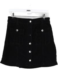 Ba&sh - Jupes Mini jupe en coton noire - Lyst