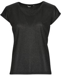 ONLY - T-Shirt Onlsilvery S/S V Neck Lurex Top Jrs - Lyst