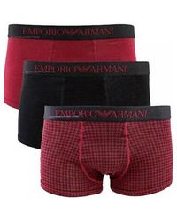 EA7 - Boxers Pack de 3 - Lyst