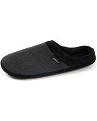 Isotoner - Chaussons Chaussons mules Gris chiné foncé - Lyst