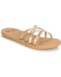Roxy Slippers Abbie J Sndl Brz - Metallic