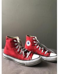 Converse - Baskets montantes rouge - Lyst