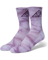 Huf - Chaussettes Socks Triple Triangle Tiedye Crew - Lyst