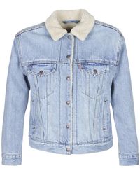 Levi's Spijkerjack Levis Ex-bf Sherpa Trucker - Blauw