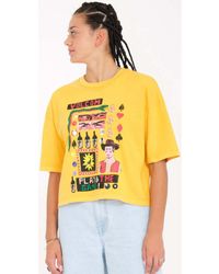 Volcom - T-shirt Camiseta Chica Play The Tee - Citrus - Lyst