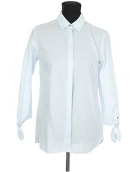 Tommy Hilfiger - Chemise Chemise en coton bleue - Lyst