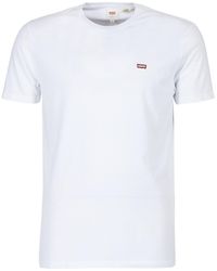 Levi's - T-shirt Met Kleine Vleermuis Logopatch In Wit - Lyst