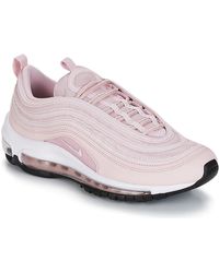 nike grey and pink air max 97 trainers