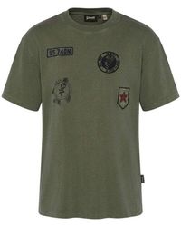 Schott Nyc - T-Shirt Army Homme Badges - Lyst