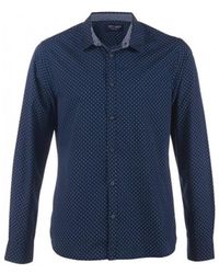 Teddy Smith - Chemise CHEMISE MANCHES LONGUES C-PETER - TOTAL NAVY - M - Lyst