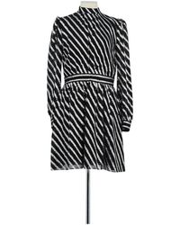MICHAEL Michael Kors - Robe courte Robe en soie noire - Lyst