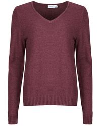 Vila - Pull Viril V-Neck L/S - Lyst