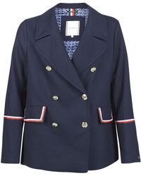 Tommy Hilfiger Mantel Madison Peacoat - Blauw