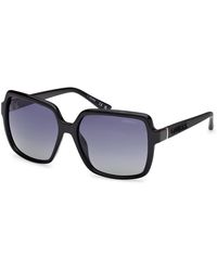 Guess - Lunettes de soleil GU00157 Lunettes de soleil, Noir/Fumée, 57 mm - Lyst
