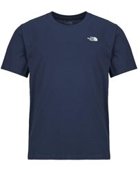 The North Face - T-Shirt Korte Mouw Evolution Simple Dome Regular Short Sl Summit - Lyst