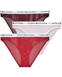 Tommy Hilfiger - Culottes & slips 3 PACK MESH BIKINI X3 - Lyst
