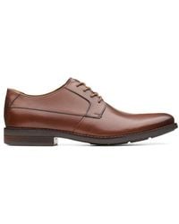 clarks men's becken plain derbys