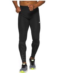 Asics legging Night Track Tight in het Zwart gym en workout voor heren Joggingbroeken Dames Kleding voor voor heren Kleding voor sport 