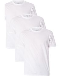 Lacoste - T-shirt Lot de 3 t-shirts d'équipage - Lyst