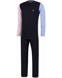 Chemises de nuit Eden Park pour homme en coloris Bleu Pyjama short Riscas Pyjamas Homme Vêtements Vêtements de nuit Pyjamas et vêtements dintérieur 