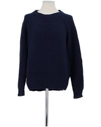 Sandro - Pull Pull en laine marine - Lyst