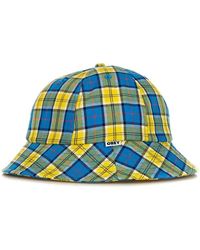 Obey - Chapeau Madras 6 Panel Bucket Hat Lemon - Lyst