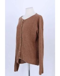 Sezane - Gilet Cardigan en laine marron - Lyst