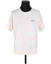 A.P.C. - T-shirt T-shirt en coton rose - Lyst