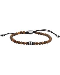 Fossil - Bracelets Bracelet Homme Perles Oeil De Tigre - Lyst