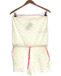 T2 Combi-short 38 Femme Vêtements Combinaisons Combishorts M Combinaisons Naf Naf en coloris Blanc 